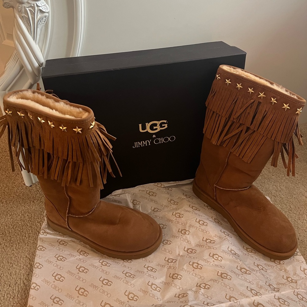UGG & Jimmy Choo Tall boots Never worn authentic